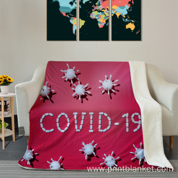 douoble digital print custom fleece blanket